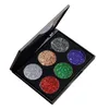 Eye Shadow New Handaiyan Brand Makeup 6 Färger Vattentät glitter Metallisk Shimmer Eyeshadow Palette Shiny Diamond Pigment Powder Dr DH1NQ