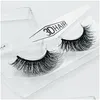 False Eyelashes Mink 11 Styles 1Pair Lot Real Siberian 3D FL Strip Eyelash Long Individual Lashes Extension Drop Delivery Health Bea Dhfro