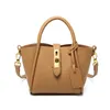 Evening Bags Women Genuine Leather Bucket Handbags Fashion Tote Crossbody Bag Designer Elegant Ladies Shoulder Messenger