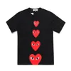 Designer TEE Men's T-shirts CDG Com Des Garcons Big Heart T-shirt Top XL Brand New With Tags