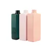 400ML Plastic Packing Empty Bottle Square Shape Container Black Lotion Press Pump Portable Refillable Packaging Cosmetic