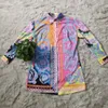 Рубашка для женской блузки Paisley Vintage Print Окружение с длинным рукавом Maxi и мода над коленным платьем 230303