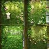 Dekoratif çiçekler 40x60cm yapay bitkiler plastik çim sahte yeşil çim ev bahçesi kafe duvar çit açık iç peyzaj