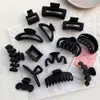 1PC Schwarz Große Haar Krallen Elegante Acryl Haar Clip Haarnadeln Haarspange Krabben Klaue Clips Kopfbedeckungen Für Frauen Mädchen haar Zubehör