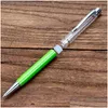 Stylos à bille Creative Diy Blank Pen Étudiant Paillettes Écriture Colorf Crystal Ball Drop Delivery Office School Business Industrial Sup Dhmzi