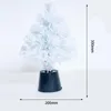 Decorazioni natalizie Mini USB Fibra Albero Decorazione 30 cm PVC Fai da te Desktop Decorazioni per la casa Gif per bambini