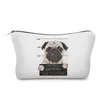 Storage Bags Cute And Funny Dog Print Cosmetic Bag Outdoor Portable Woman Toilet Customizable School Teacher Gift Toiletry Makeup