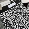 Röcke Designer 23SS Plissee halb voll mit Alphabet-Druck Mode Kontrastfarbe elastisches Gurtband Resort-Stil großer Saum lang PGWL