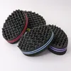 Laterais duplas torce a esponja de escova de cabelo para enrolamento natural de cabelo afro dreads dreads de esponja pincel