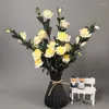 Vases Modern Plastic European Flower Vase Wedding Decorations Rattan-Like Unbreakable Simplicity Basket Arrangement