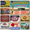 Motores externos Pintura Arte Poster Tin Poster Decoração de parede vintage STP Tiger Gulf Metal Tin Signs Pub Bar Garagem Decorativa Ferro Placas Personalizadas Tamanho 30x20cm W02