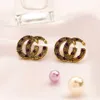 80% DI SCONTO 2023 Nuovi gioielli di moda di alta qualità di lusso per la famiglia di temperamento francese classico alto senso lettere d'oro antiche orecchini di diamanti