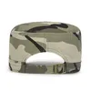 Berets Spring Summer Washable Cotton Military Hats Flat Caps For Men Camouflage Cap Casual Sports Snapback