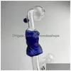 Smoking Pipes Newest Glass Oil Burner Pipe Blue Green Girl Model Thick Pyrex Hand Drop Delivery Home Garden Household Sundries Access Dhzpg