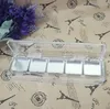 Storage Bottles 200pcs Eye Shadow Boxes / Transparent /ps Plastic 5 Grid Foundation Empty Lipstick Container