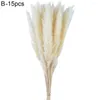 Decorative Flowers 1 Bouquet Excellent Reed No Wilting Lightweight Dried Flower Beautiful