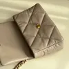 bag luggage accessory Designer Bag Goat Skin Flap Purse Gold and Silver Stitching Chain Handbags Diamond Lattice luggage bag