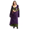 Casual jurken Middeleeuwse gotische lange jurk Halloween Victoriaanse renaissance -kostuums voor gerechtsfeestjurken Middeleeuwen elegant
