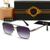 Gafas de sol de diseñador para hombres, gafas de sol para mujer, gafas de sol polarizadas UV400, gafas de sol de playa al aire libre con montura metálica de moda Luxussonnenbrille 22096