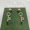 Fashion Collection 2023 New Luxury High Quality Fashion Jewelry for earrings ancient family new letters diamond inlaid pearl Tassel personalized trend Earrings