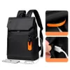 Bolsas escolares de alta qualidade laptop masculino Backpack Designer de marcas de luxo preto para negócios urbano homem USB Charging 230306