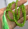 Ketens sieraden 6 mm Tibetaans boeddhisme 108 Emerald Gem Stone Gebed Bead Mala ketting