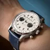 Наручительные часы Таинственные код, мужчина, хронограф, часы 40 -мм роскошные часы титановые механические наручные часы Панда 50 м. Водонепроницаемые сапфир ST19