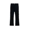 Jeans masculinos harajuku hip hop streetwear listrado borla listrado desgastado calça de calça folgada reta Male e fêmea de cor sólida casual calça jeans 230303