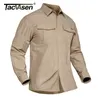 Camicie casual da uomo TACVASEN Camicie militari tattiche estive da uomo Camicie da lavoro cargo leggere ad asciugatura rapida Camicie da combattimento a maniche lunghe Camicie da pesca 230303