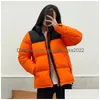 Men'S Jackets Top Mens Jacket Women Down Hooded Warm Parka Men Black Puffer Letter Print Clothing Outwear Windbreaker Winter Fashion Dh3Bp