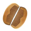 Hair Brushes Natural Mahogany Comb Hand Straight Pocket Wood Beard 11.5X5.5X1Cm Drop Delivery Products Care Styling Dh7Ty