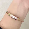 Braccialetti all'ingrosso moda bigiotteria lusso naturale perla barocca ragazza braccialetti con ciondoli braccialetti per le donne