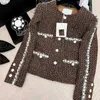 Women's Jackets Designer New 2023 Spring Brand Jacket Fashion High-end Autumn Winter Chains Cccc Tweed Coat Leisure Coats Cardigan Birthday Christmas Day Gift 05R1