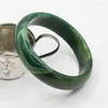 Bangle Natural Green Agate Real Stone Gladde armband voor vrouwen