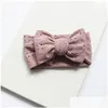 Accessori per capelli Cute Baby Fascia Born Hollow Turbante Fasce Bow Girl Elastic Tie Knot Bands Bambini Toddler Drop Delivery Kids Dhceu