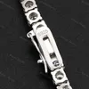 Collier de diamants Hip Hop Shinning 925 Sterling Silver 6.5mm Flawless d Color Vvs Lab Diamond Moissanite Tennis Chain