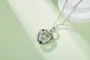 Pendentif Colliers Spiritual Holding Heart S925 Argent Couleur Plaqué Or Blanc Gra Moissanite Diamant Collier 50 Points D Cadeau De Noël