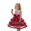 Sukienki dla dziewczynki sukienka dla dzieci na wysokość 110-160 cm Patchwork Flower Wesela Dzieci Celebration Odzież