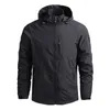 Heren Jackets Men Outdoor Wandelen Jassen Waterdichte Hooded Wind Breakher Coat Men Autumn Casual Jacket Tactics Militaire Jackets Men Men 5xl 230303