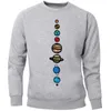 Molus de moletons masculinos Dalaxy oito planetas universo universo colorido de picada de moleto