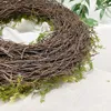 Fleurs décoratives 15 "couronne de guirlande d'oeufs de pâques avec de faux oeufs printemps plantes artificielles fête Festival porte décoration murale