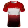 DHL Sample Party Supplies Sublimation gebleichtes T-Shirt Wärmeübertragung Blanko-Bleichhemd Vollständig aus Polyester T-Shirts US-Größen für Männer Frauen 56 Farben bb0330