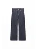 Damesjeans nlzgmsj vintage voor 2023 gestreepte denim werkbroek jeans 230306