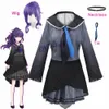 Anime Costumes Asahina Mafuyu Cosplay Come Project Sekai Colorful Stage Feat OWN Women Sailor JK Uniform Nightcord At 25 Full Come Wig Z0301