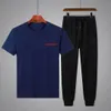 Klassische Herren-Trainingsanzüge, Herren-Sportbekleidung, Herren-Sportbekleidung, Designer-Sportbekleidung, zweiteilige Sportbekleidung, geeignet für Sommermode, T-Shirt, zweiteilig