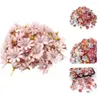 Decorative Flowers 100Pcs/Bag Fake Flower Durable Table Centerpieces Artificial Head No Watering Colorful