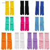 Women Socks Split Toe Tabi Crew Neon Solid Color Skateboard Flip Flop Hosiery