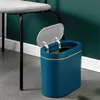 Waste Bins Bathroom 7L 8L Smart Trash Can Dustbin Garbage Electric Intelligent Waste Bin Kitchen Storage Basket Sensor for Rubbish Bucket 230306