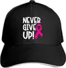 قبعات الكرة قبعة سرطان الثدي قبعة البيسبون الوردي الشريط لا تتخلى عن الرمال التوعية 230306