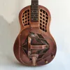 41 "Jonathan 19 Series مرنان الجيتار القيثارات القيثارة المعدنية جسم Duolian Guiatrs Dobra All Metal Vintage Copper Rare-Guitar 1956ef